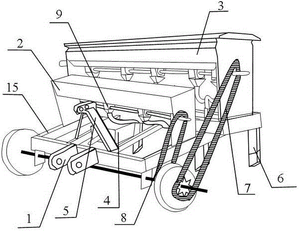 Wheat and maize double-functional seeder