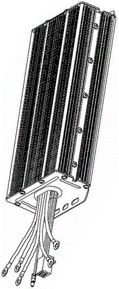 A dual-row power tube electric vehicle controller