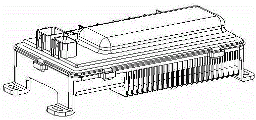 A dual-row power tube electric vehicle controller