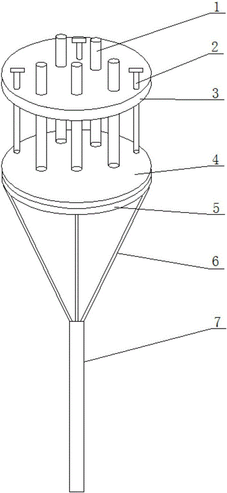 Disk-type solar concentrator focusing plane energy flow density measuring method and measuring device