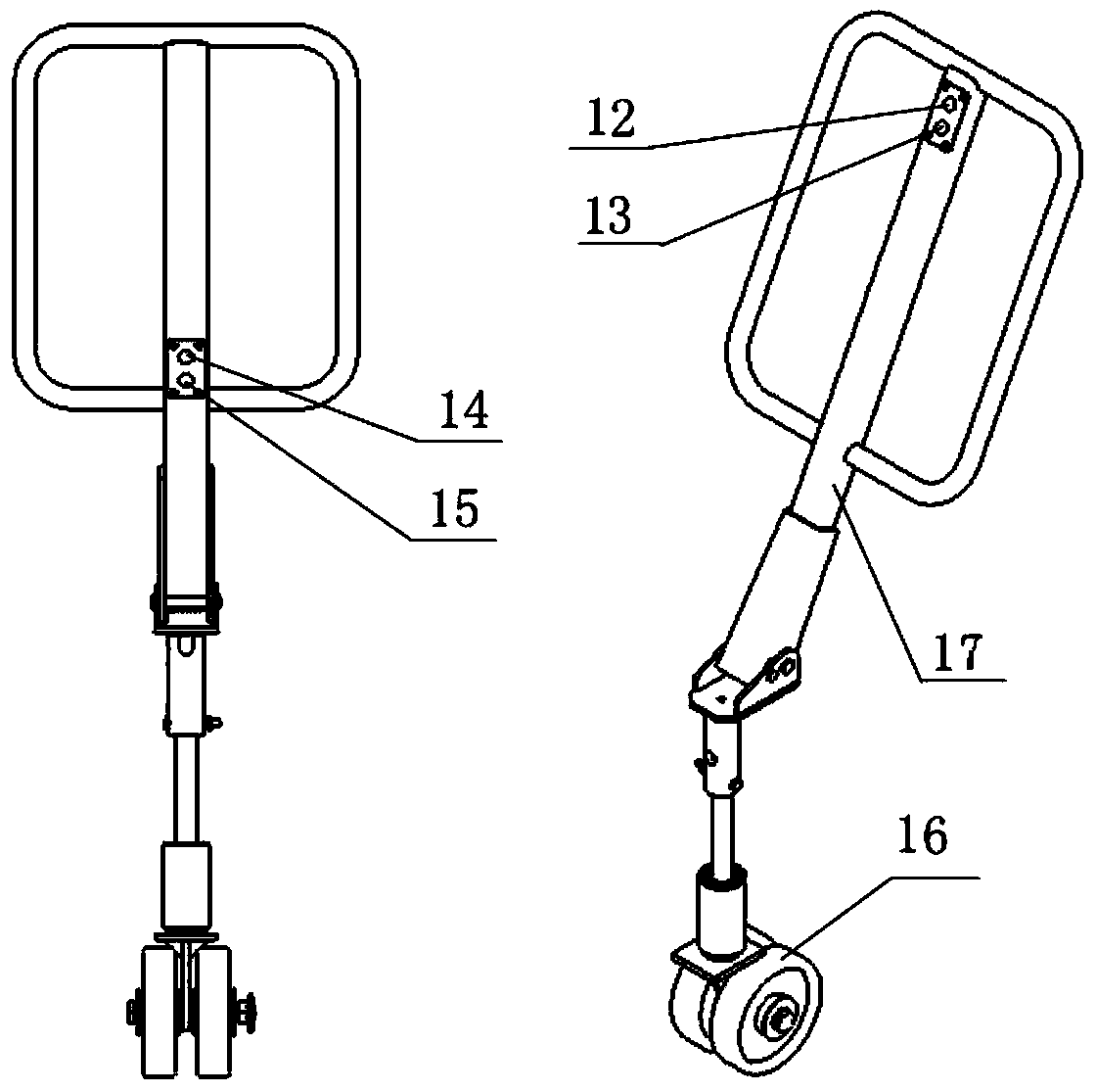 Semi-electric self-lifting loading and unloading car