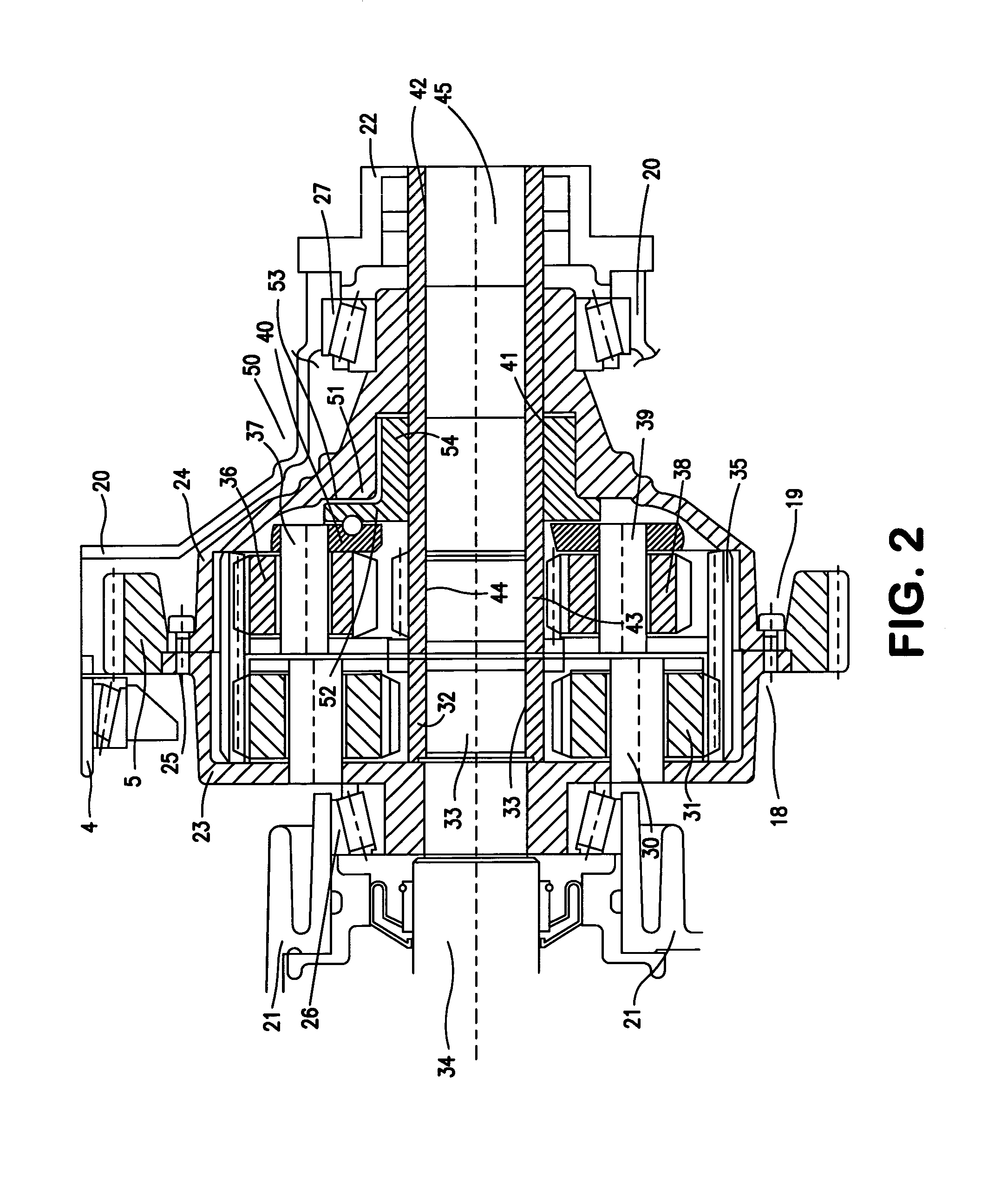 Axle drive block with a differential lock