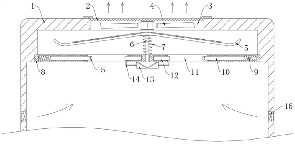 Self-opening-closing waterproof heat dissipation type power adapter