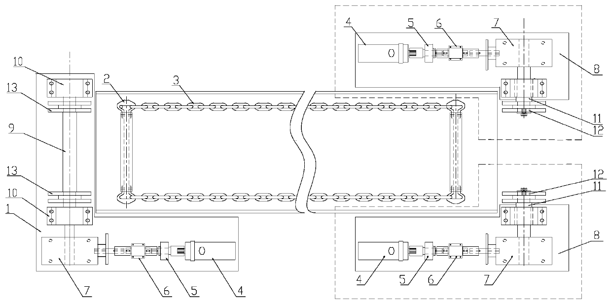 A driving device of a heavy-duty scraper machine and its hydraulic system