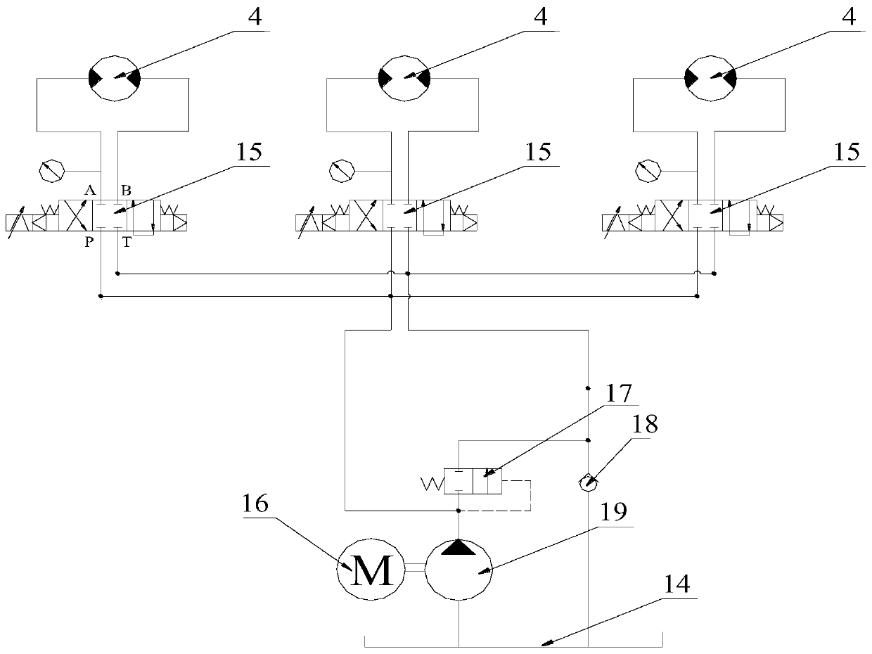 A driving device of a heavy-duty scraper machine and its hydraulic system