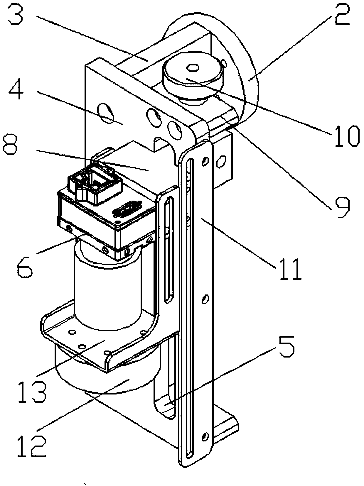 Movable type positioning detection device