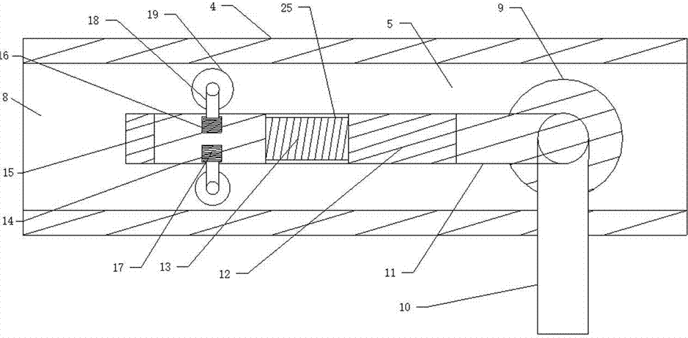 Collision-preventing slide bar for stairway escape