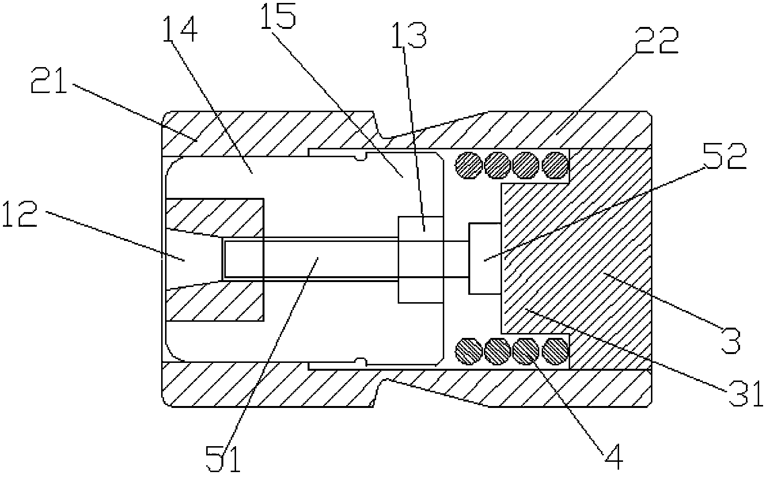 Cold heading die for engine bearing cover fastener