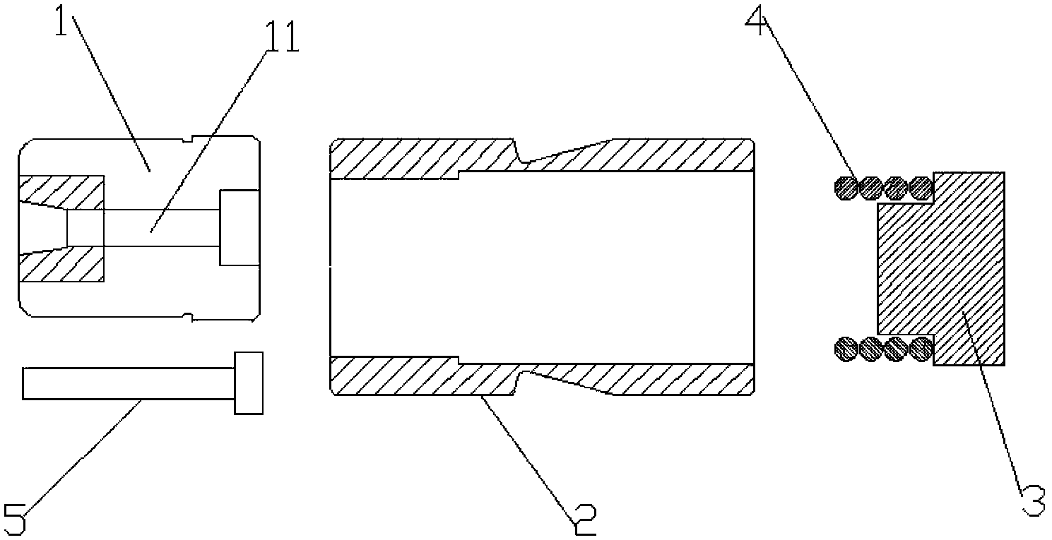 Cold heading die for engine bearing cover fastener