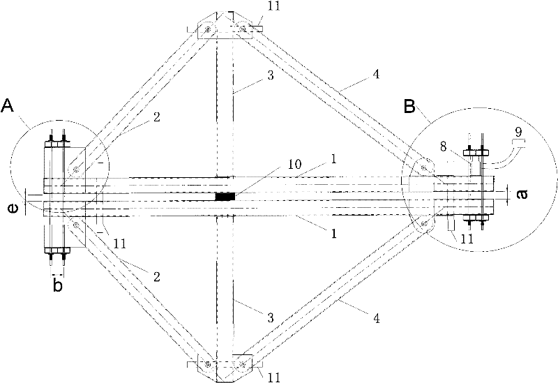 Jack symmetric precompaction construction method for hanging basket girders for bridge hanging basket suspension casting construction