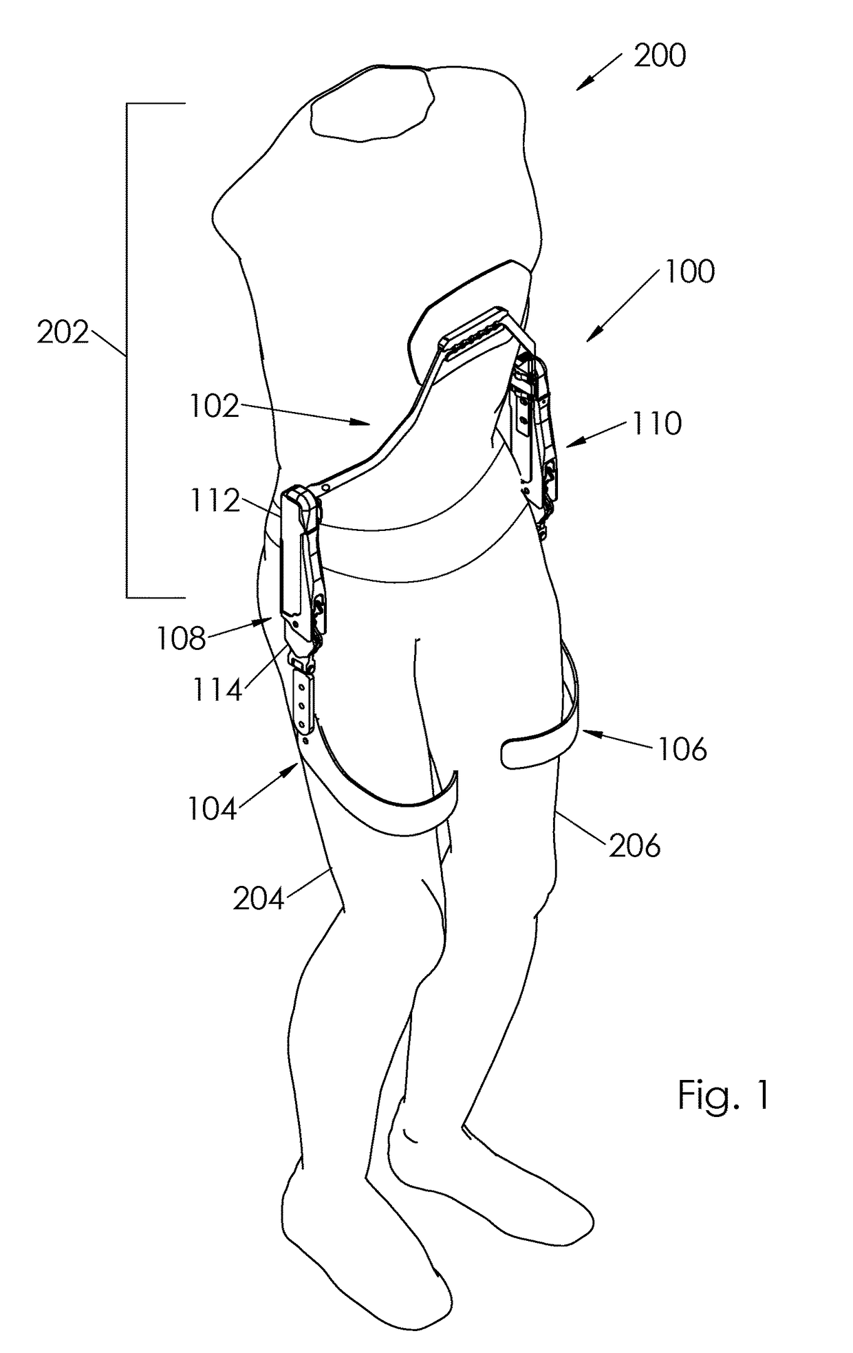 Trunk supporting exoskeleton and method of use