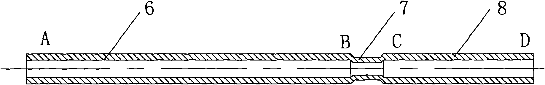 Single two-way throttling capillary tube