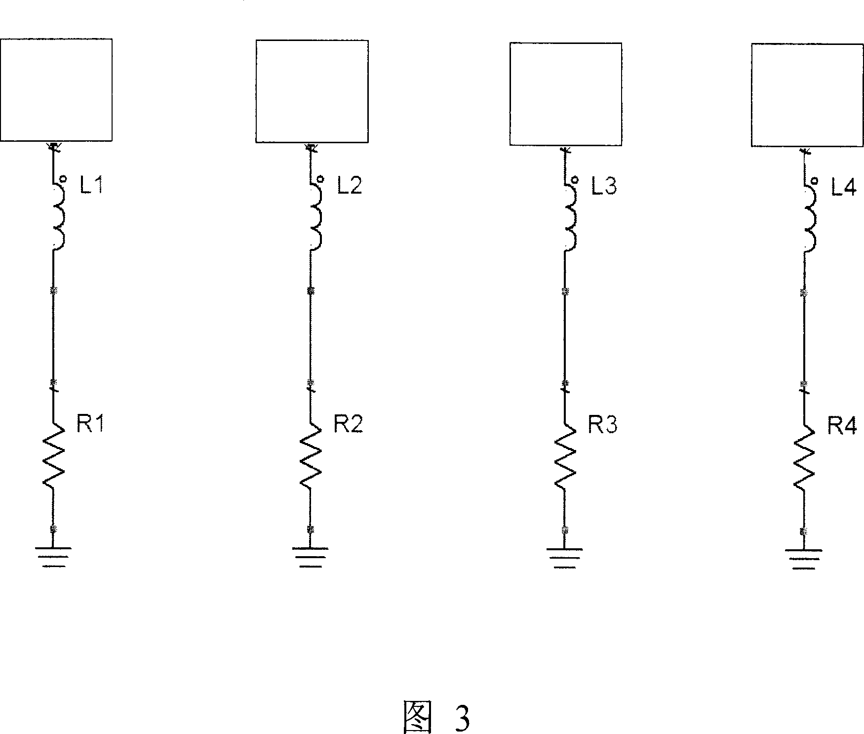 Ground wire layout graph for reducing microwave single-sheet integrated circuit standing wave ratio