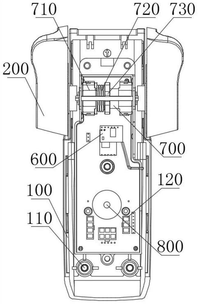 Control handle assembly for electric forklift