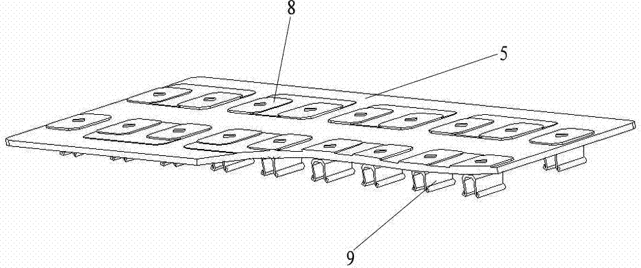 Lithium ion battery module structure