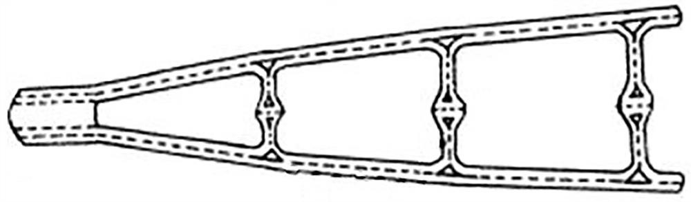 a ti  <sub>2</sub> Alnb-based alloy four-layer hollow structure and its manufacturing method