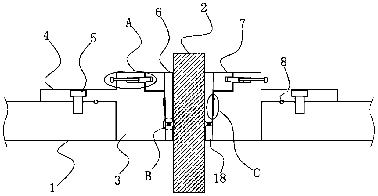 Waterproof wire passing system based on aviation plug wire passing plug