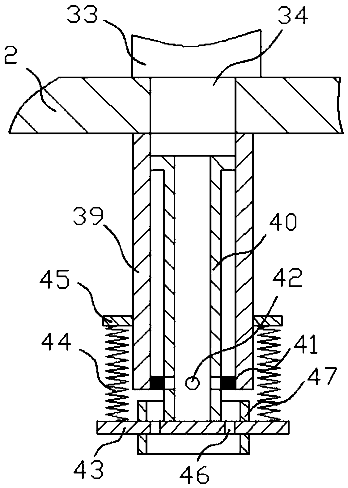 A molten salt electrolysis device for preparing mixed metal powder