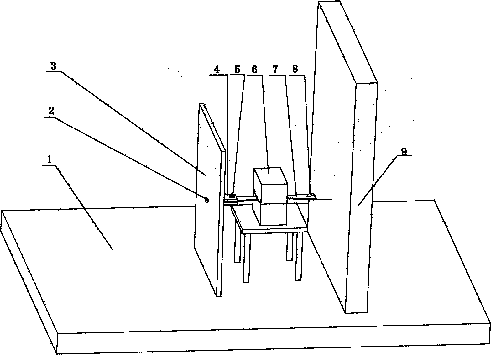 Stress corrosion test method and device for metal sheet pre-cracked sample