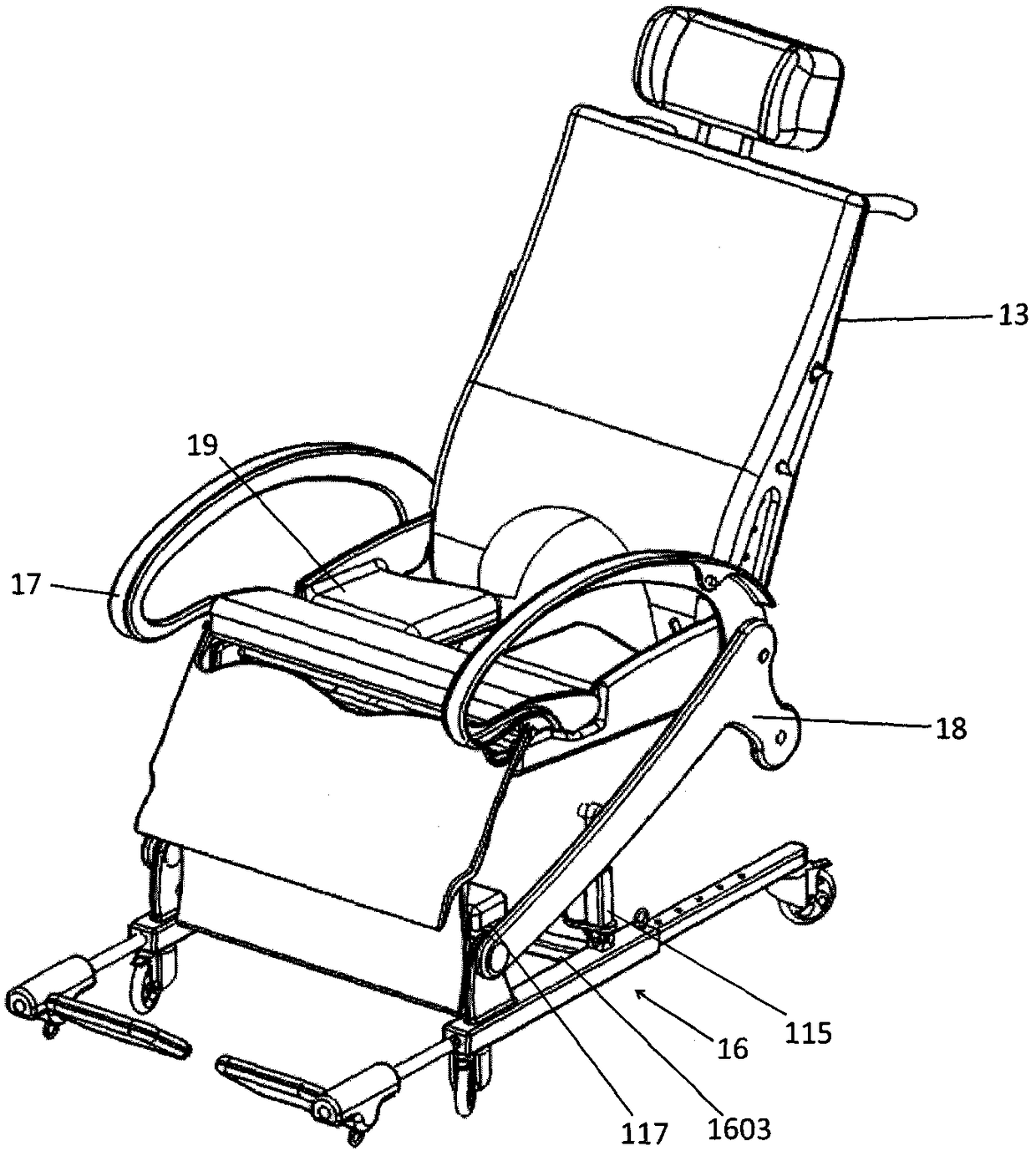 Multifunctional bath chair