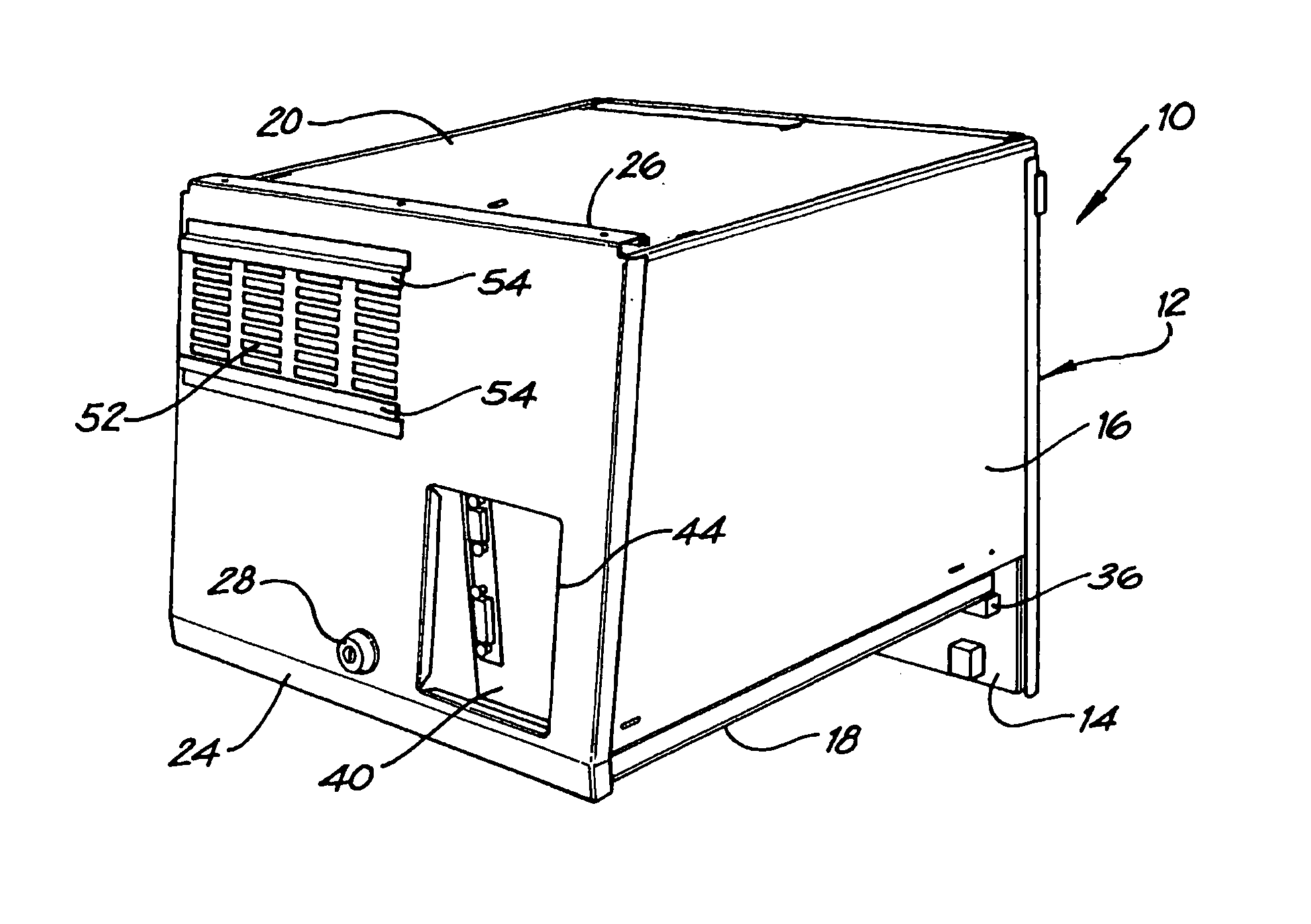 Gaming machine electronics enclosure