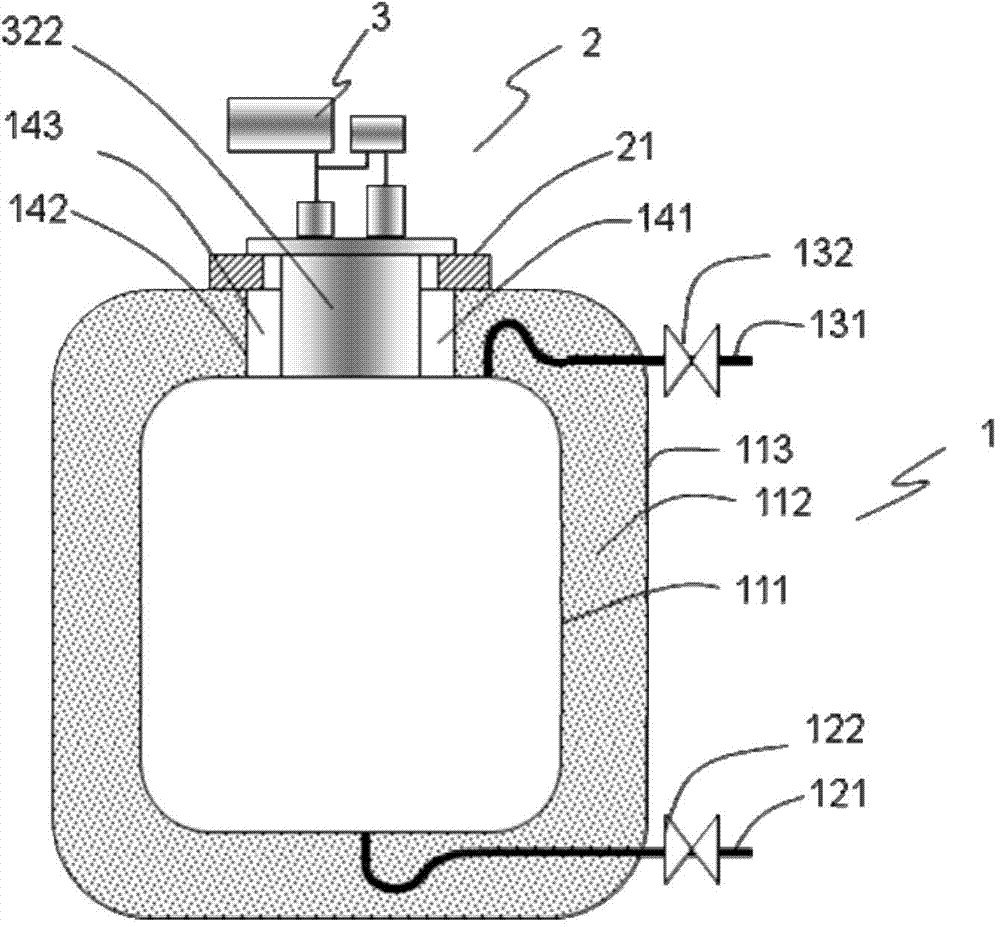 Low-temperature liquid storage tank cover subsystem and low-temperature liquid storage tank