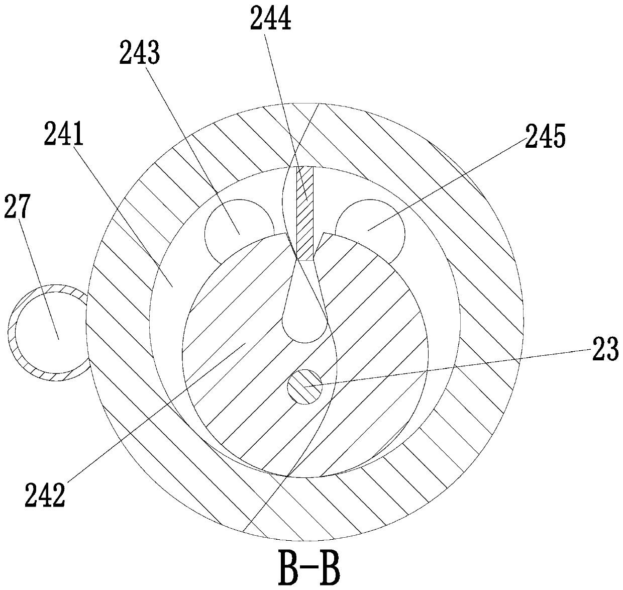 Small dental impression material automatic blending device