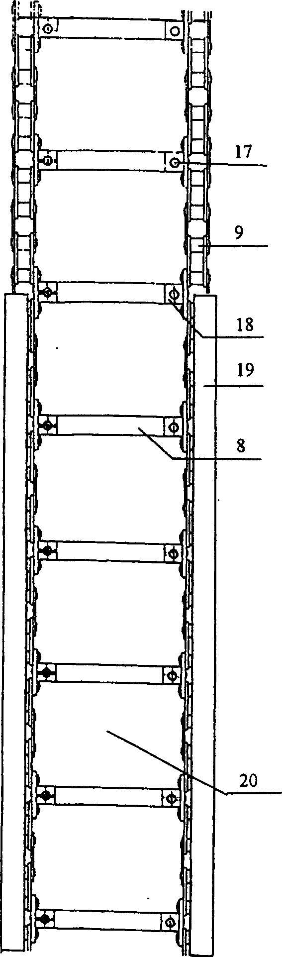 Hydaulic speed regulating type slow landing jack ladder escape device