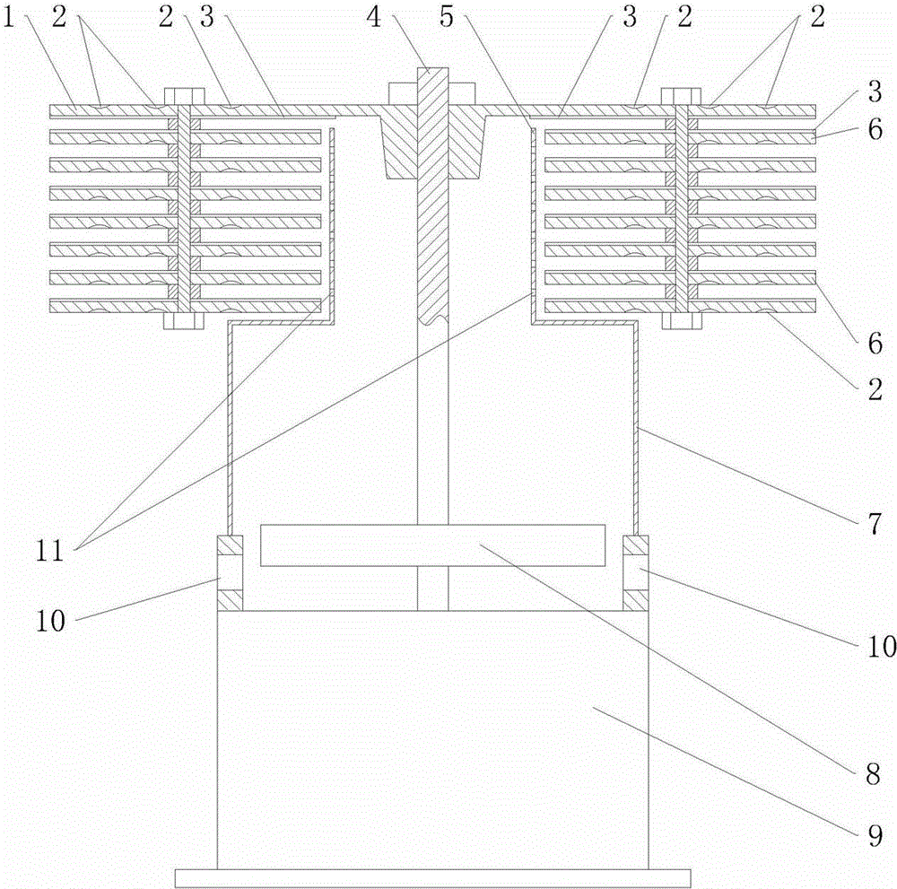 Pump-type liquid atomizing drying device