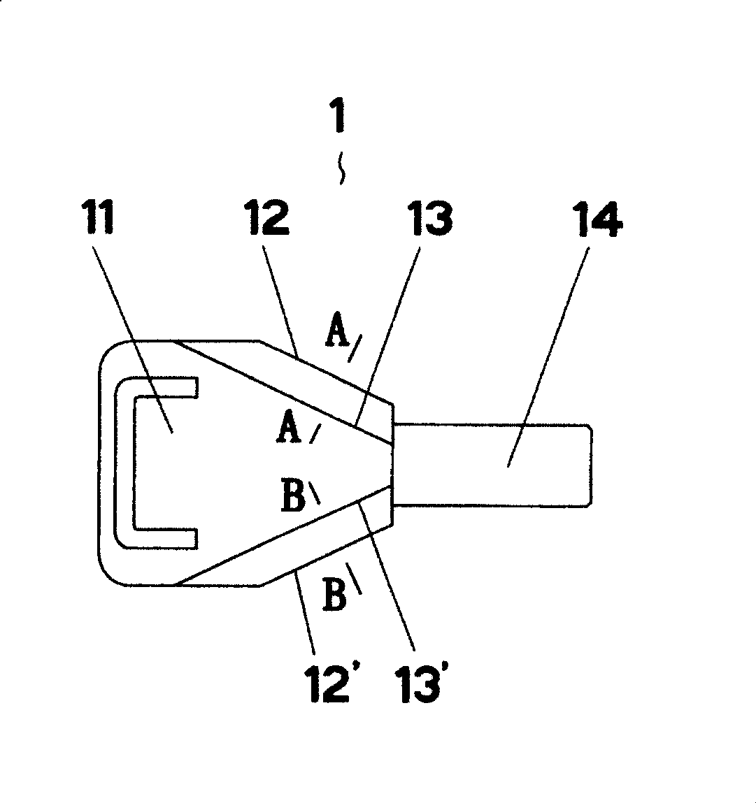 Clamping mechanism for cable through-going device