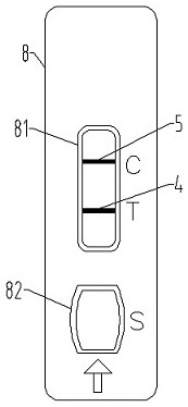 Brucella latex microsphere antibody detection card and preparation method thereof