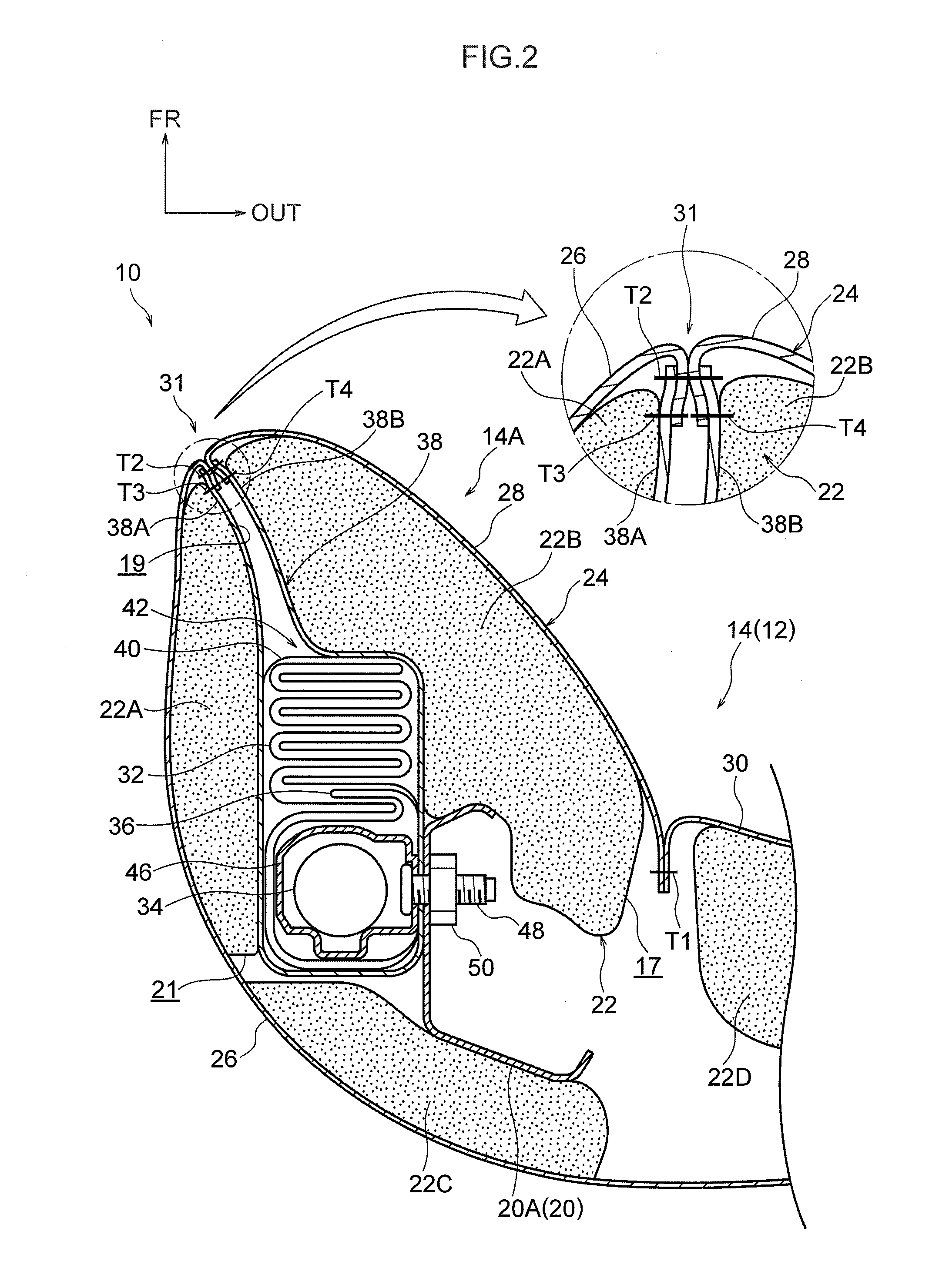 Vehicle far side airbag device