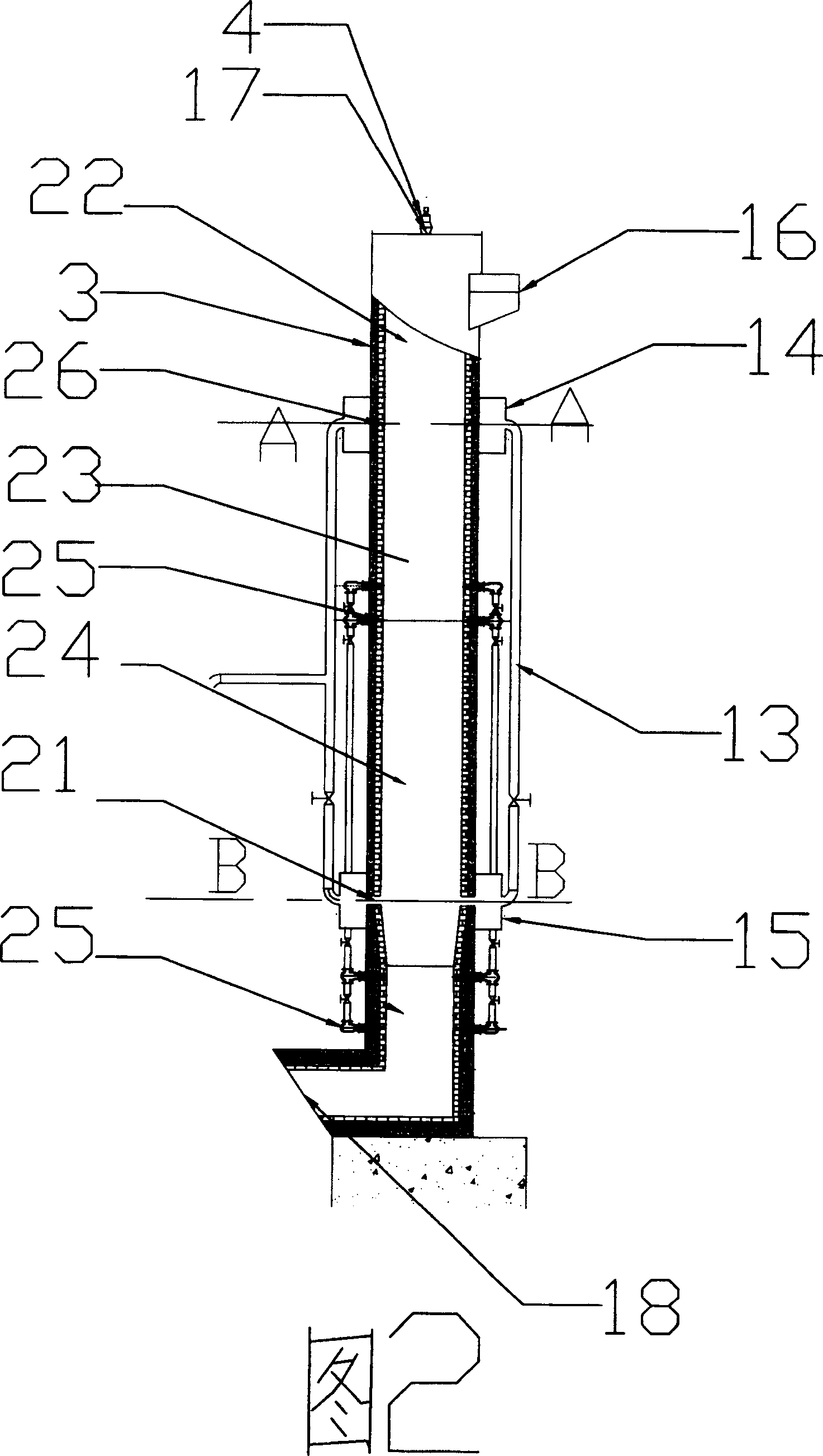 Device for preparing aluminum oxide self-efflorescence grog by fusion method and preparation method thereof