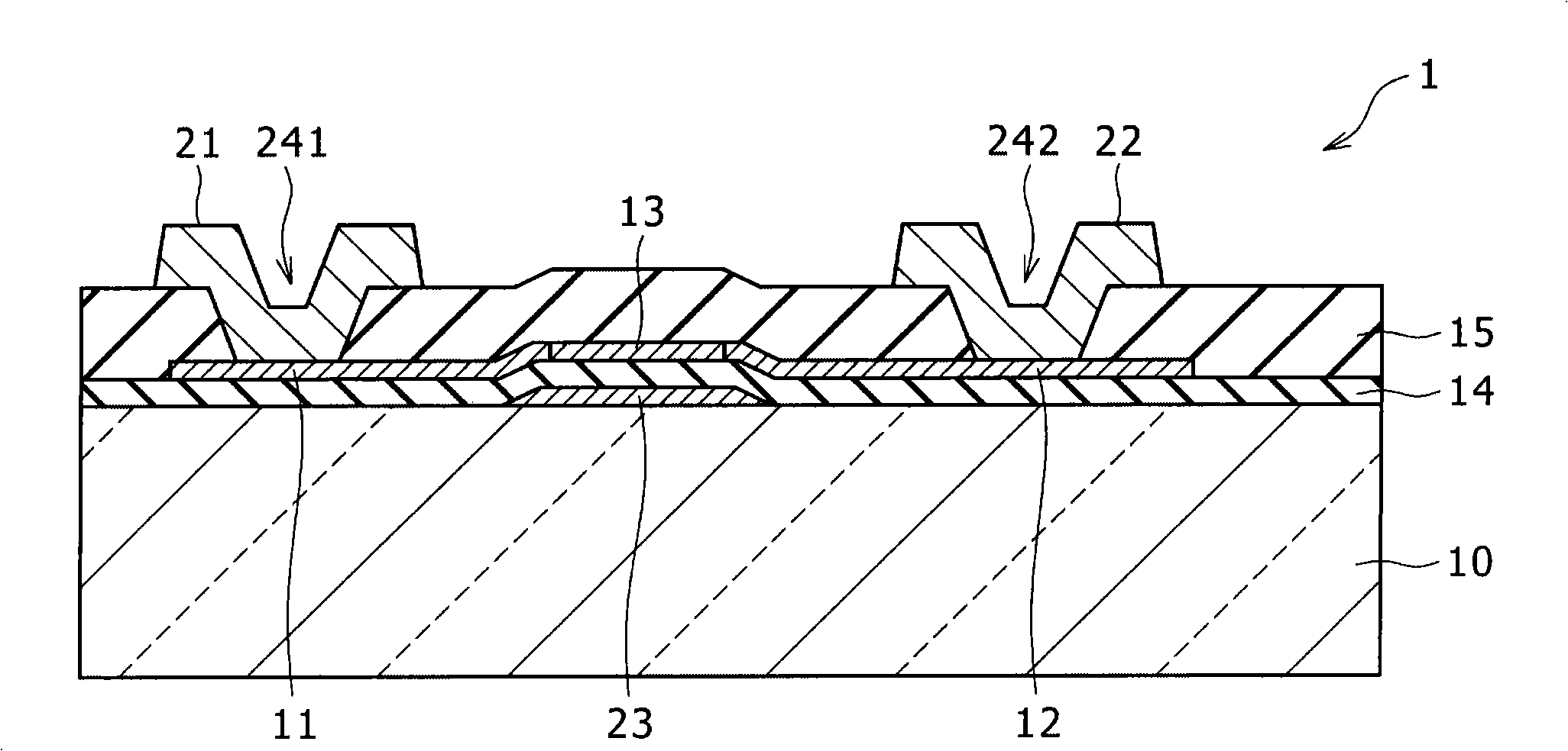 Light-receiving element and display device