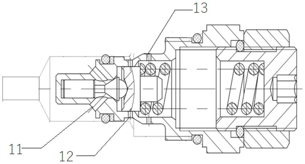 Silent guide overflow valve