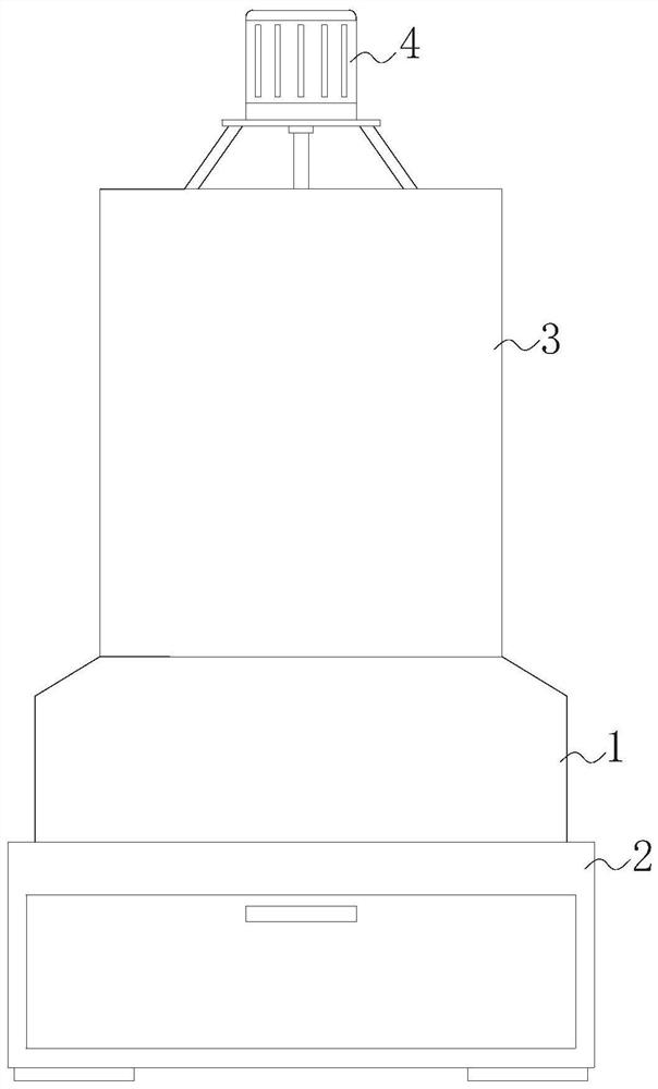 Preparation device of lithium ion battery anode silicon-carbon composite material