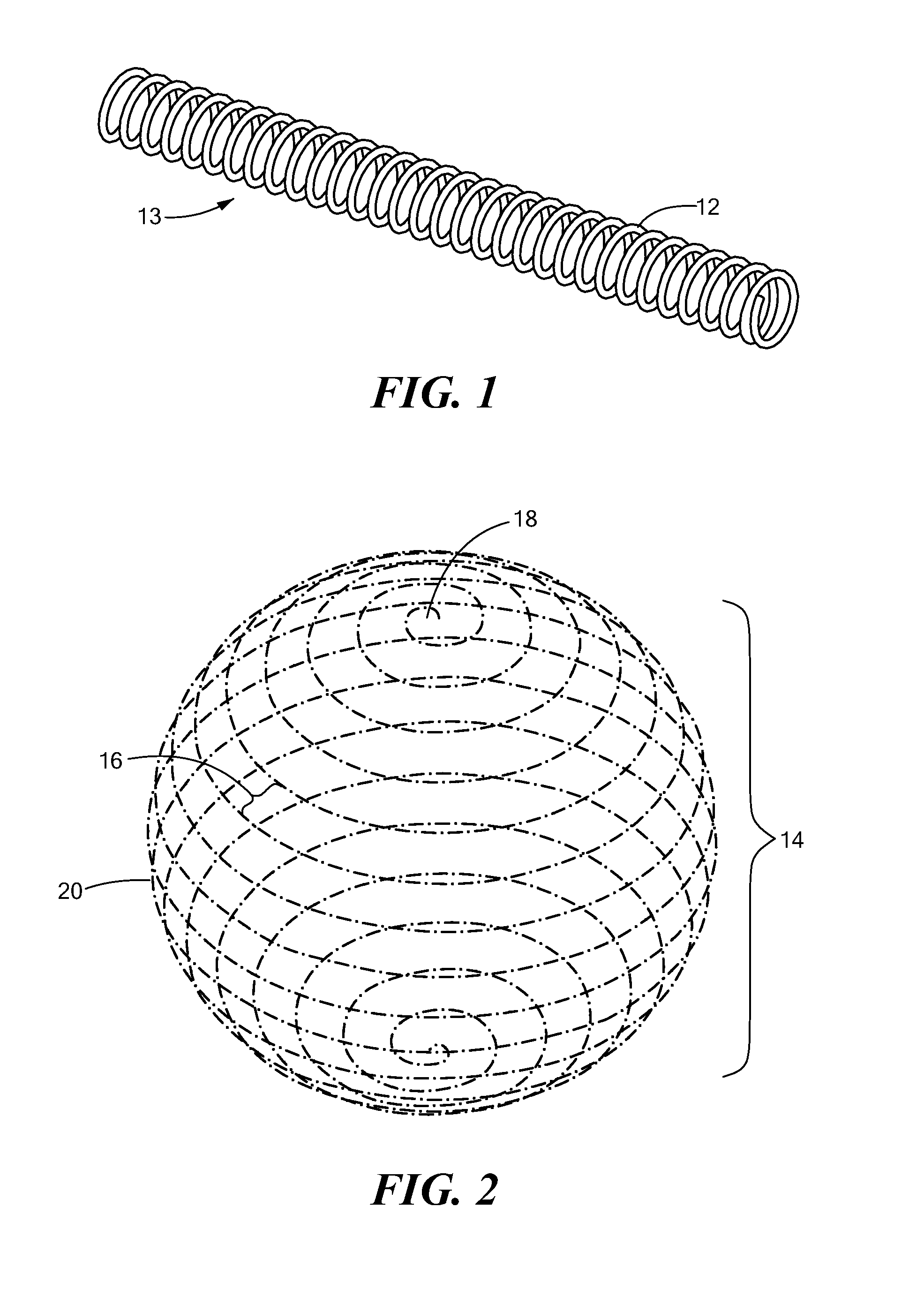 Spherical helix embolic coils for the treatment of cerebral aneurysms