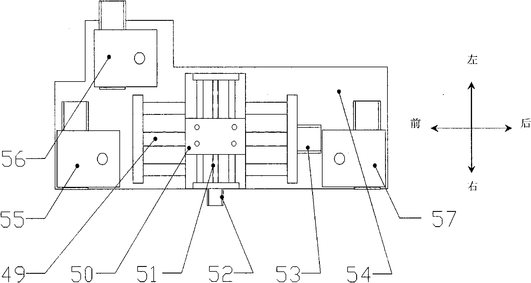 Three-wheel inspection robot mechanism capable of crossing over catenary of pole and tower