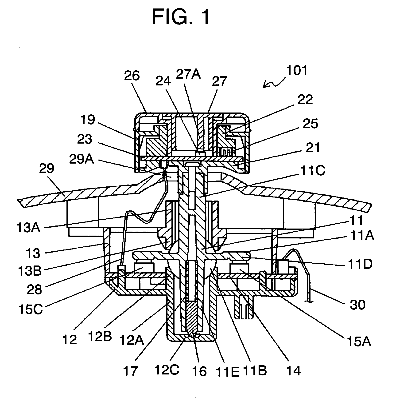 Multi-way operation switch, input device and input unit