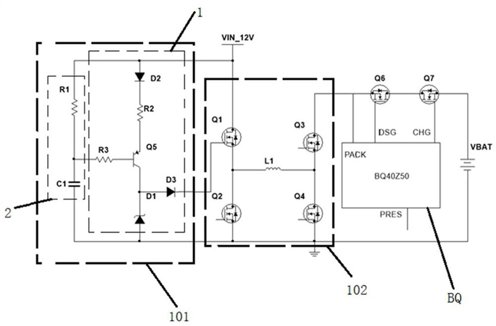 A power-on circuit, battery backup unit and storage server system