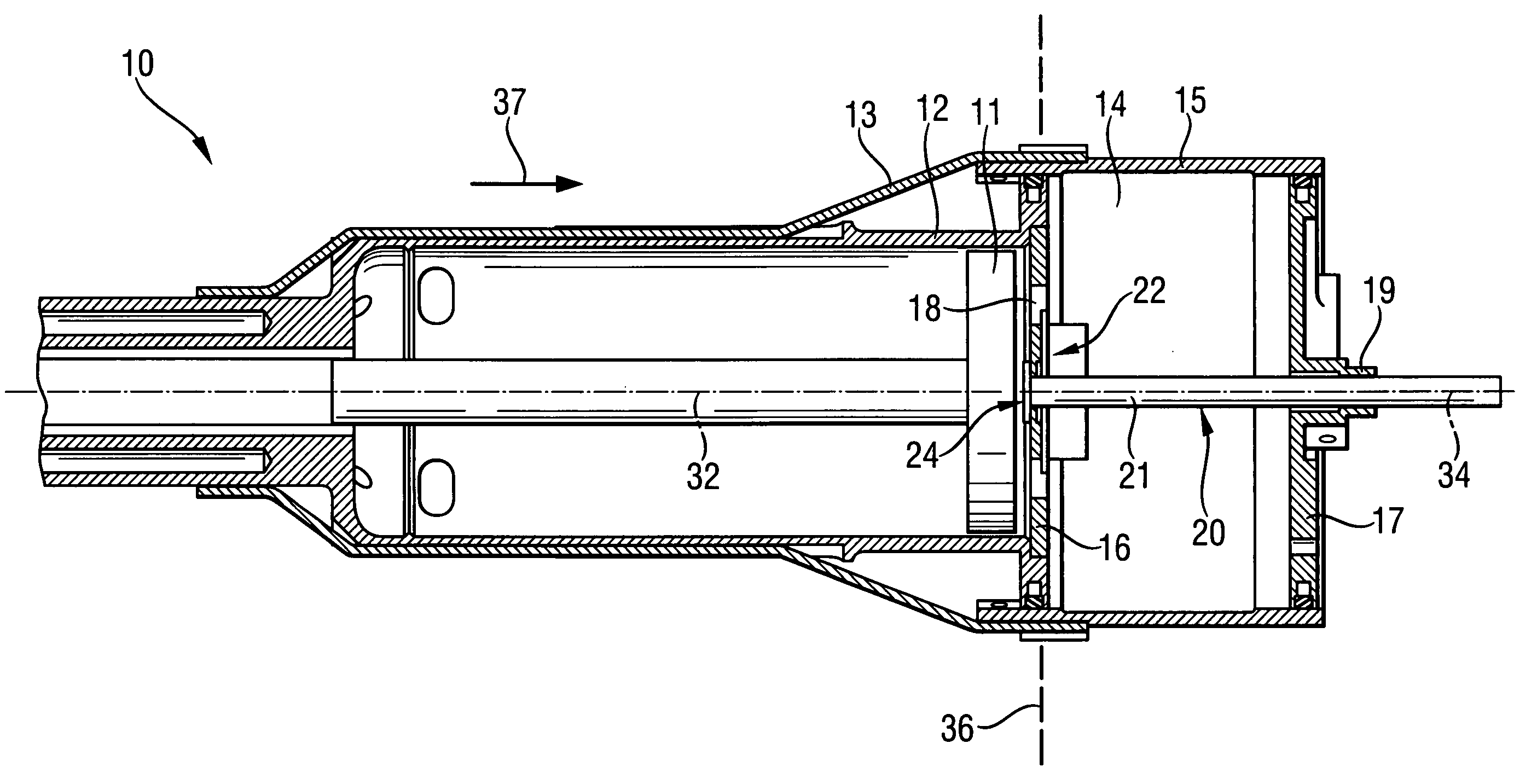 Combustion-engined setting tool