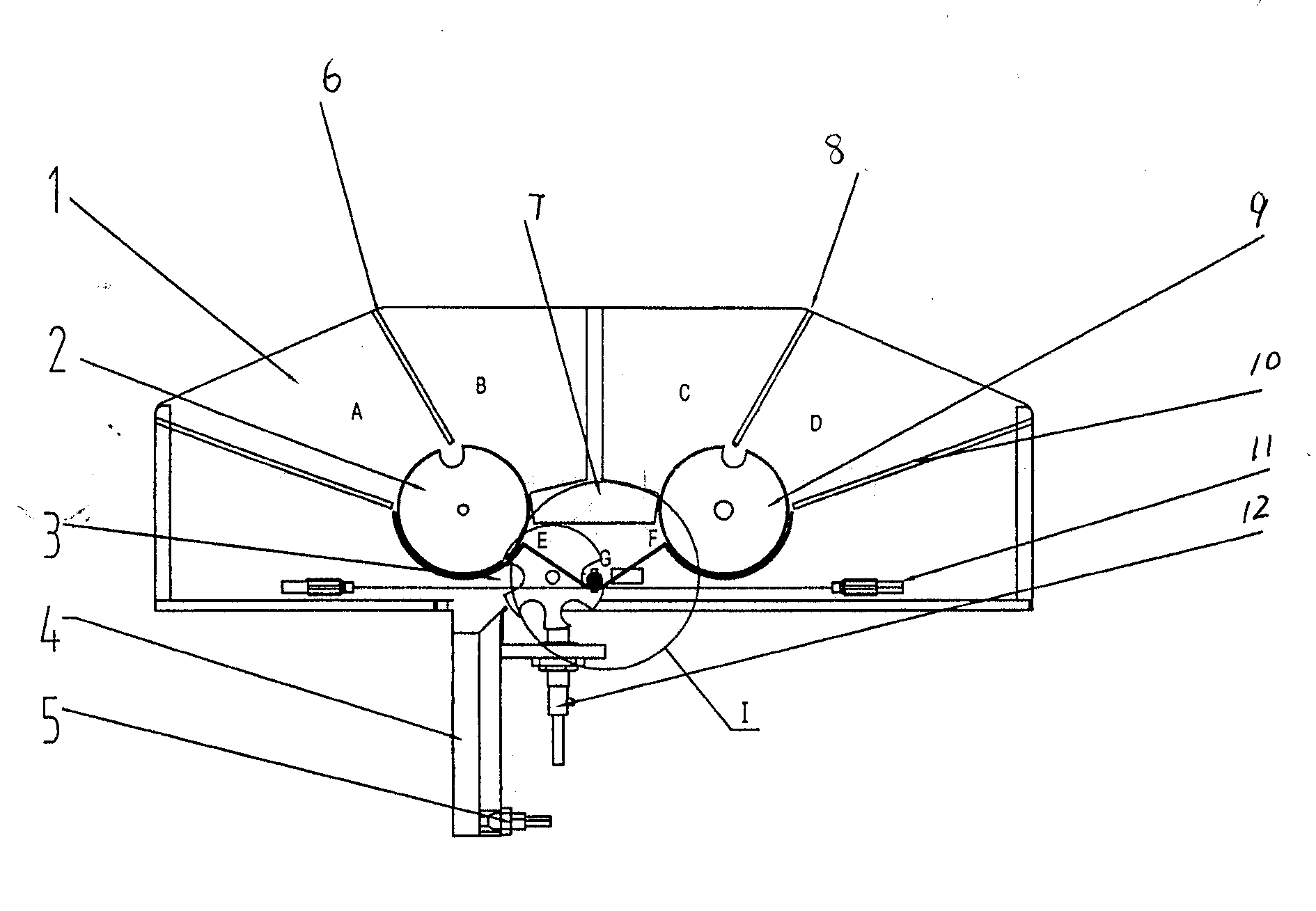 Automatic blanking and code-printing device for multiple cigarette sample inspection items