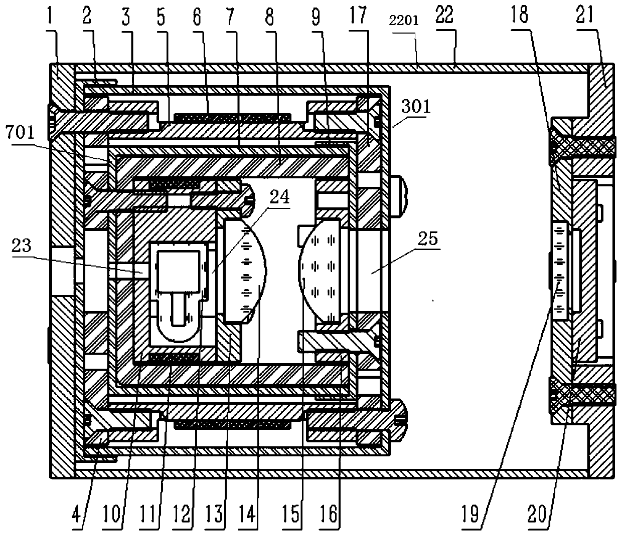 Miniaturized bubble type optical frequency standard quantum system