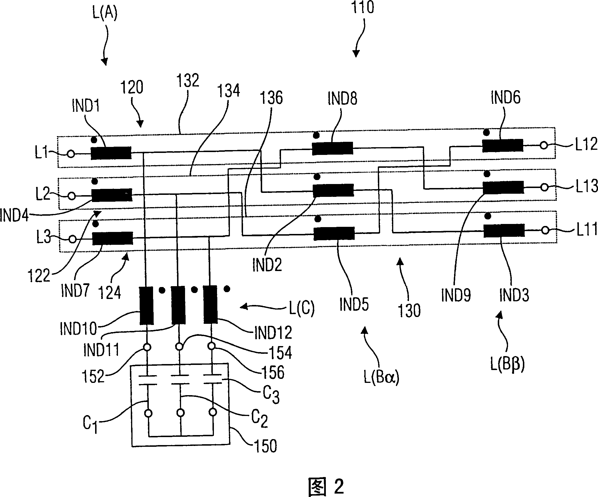 Polyphase line filter