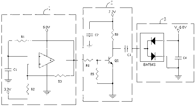 Serial port level conversion method and circuit