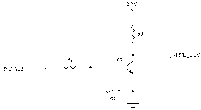 Serial port level conversion method and circuit