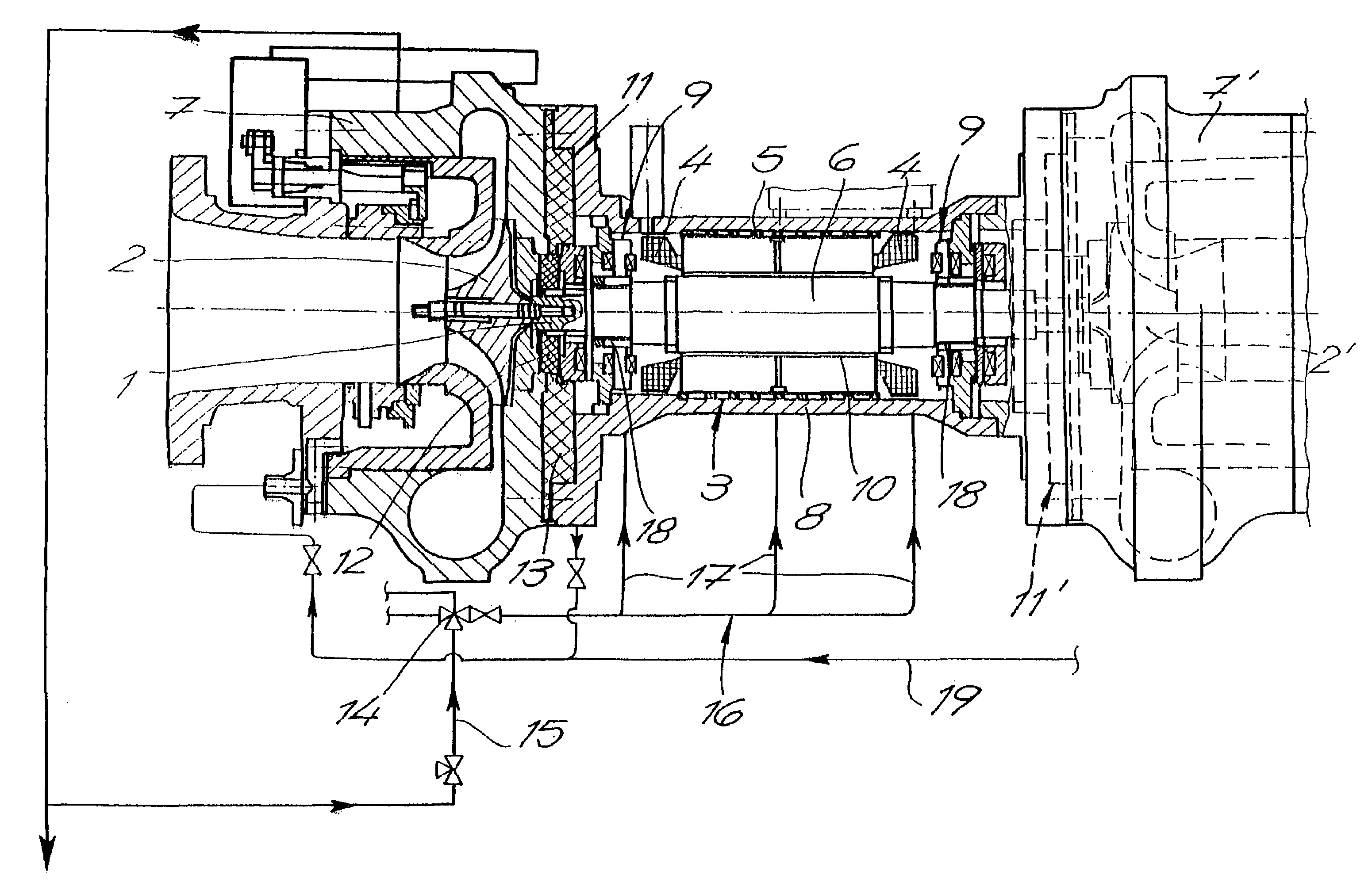 Turbomachine for low-temperature applications