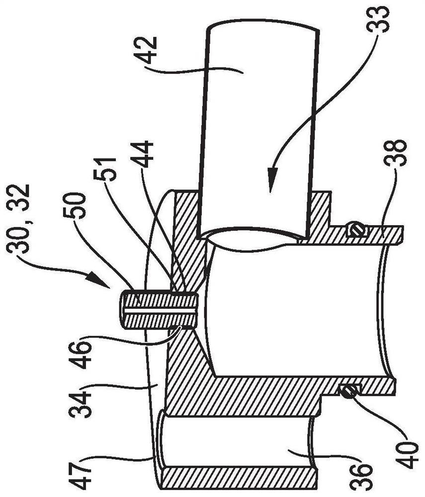 A connecting element for connecting two fluid lines or for connecting a fluid line to a device