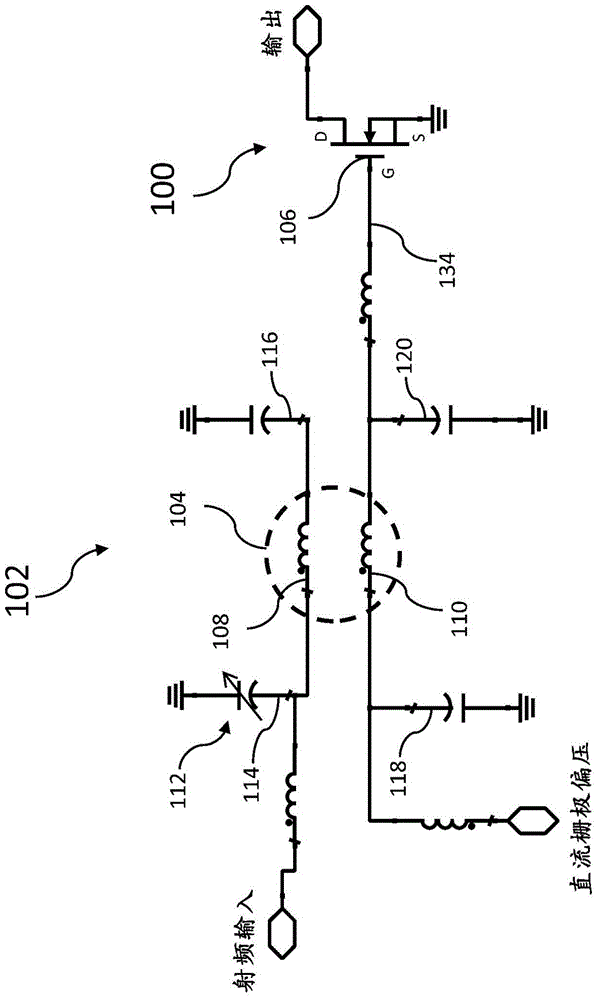 Inductively coupled transformer with tunable impedance match network