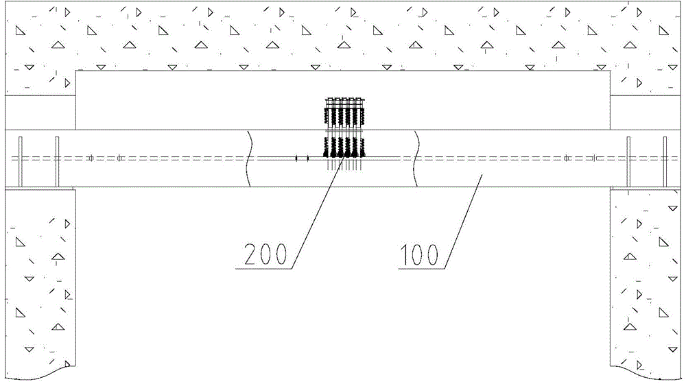 Elevator lift car rope end installing structure